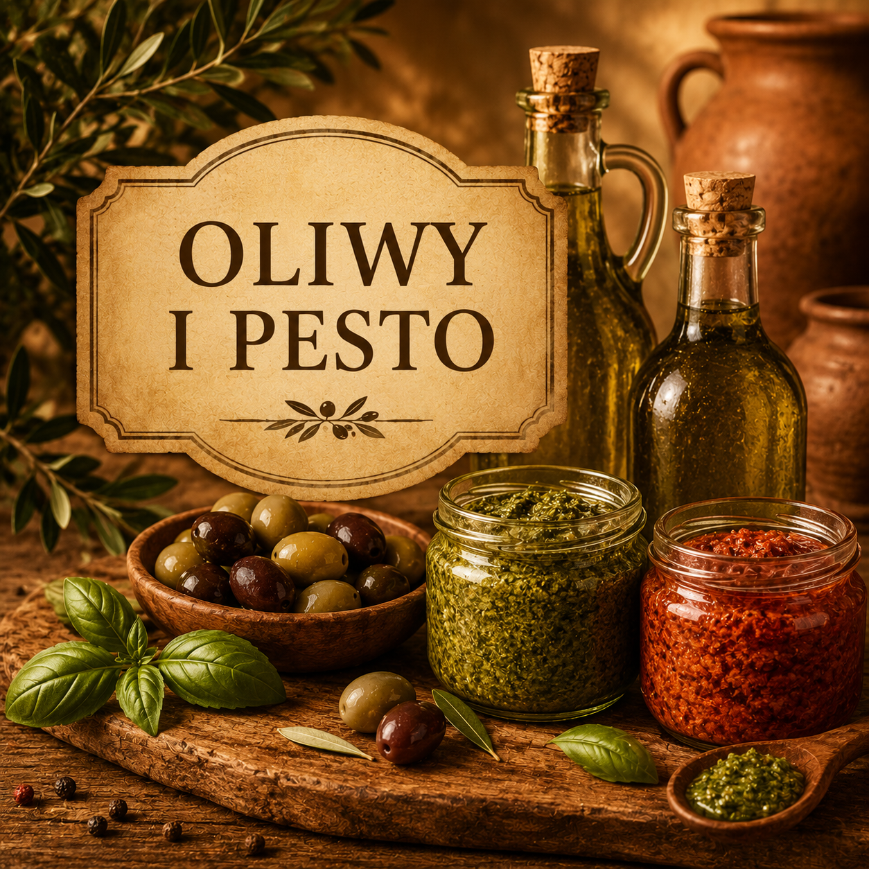 Oliwy i pesto